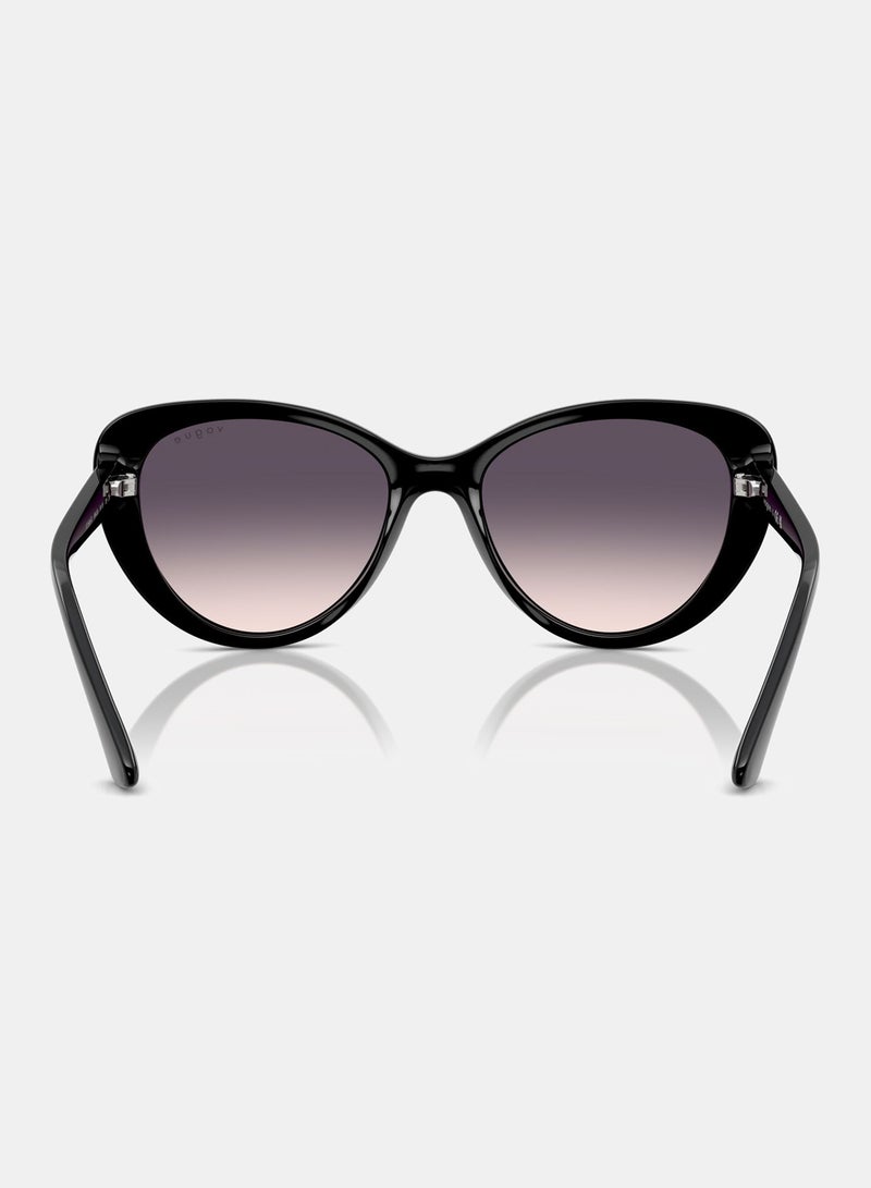 Vogue Full Rim Butterfly Sunglasses 5649SI, 54, W44, 36 - Image 4